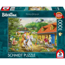 Schmidt SPIELE Puzzle játék 1000 darabos Thomas Kinkade Bibi & Tina mókás lovaglás puzzle, kirakós