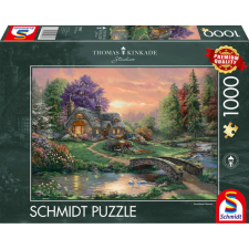 Schmidt SPIELE Puzzle játék 1000 darabos Thomas Kinkade Sweetheart Retreat puzzle, kirakós