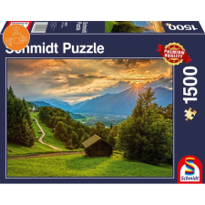 Schmidt Sunset over the mountain village of Wamberg (58970) (SC58970) - Kirakós, Puzzle puzzle, kirakós