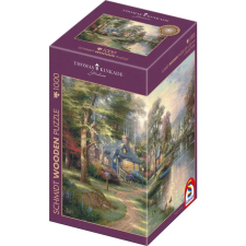 Schmidt Thomas Kinkade Studios Falu a tó mellett 1000 darabos fa puzzle (59800) puzzle, kirakós