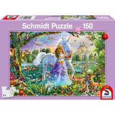 SCHMIDTSPIELE 56307 Hercegnő és unikornis 150db-os puzzle puzzle, kirakós