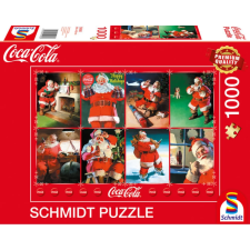 SCHMIDTSPIELE Puzzle játék 1000 darabos A Coca Cola télapók puzzle, kirakós