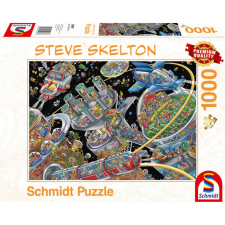 SCHMIDTSPIELE Puzzle játék 1000 darabos Steve Skelton Space Colony puzzle, kirakós