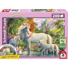 SCHMIDTSPIELE Puzzle játék 200 darabos Egyszarvú kanca két csikóval társasjáték
