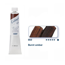 Schmincke College olajfesték, 200 ml - 650, burnt umber hobbifesték