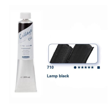 Schmincke College olajfesték, 200 ml - 710, lamp black hobbifesték