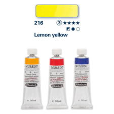 Schmincke Mussini olajfesték, 35 ml - 216, lemon yellow hobbifesték