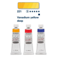 Schmincke Mussini olajfesték, 35 ml - 221, vanadium yellow deep hobbifesték