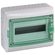 SCHNEIDER 13432 Kaedra Kiselosztó, átlátszó ajtó, falon kívüli, 1x18 modul, szürke villanyszerelés
