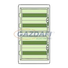 SCHNEIDER 13437 Kaedra Kiselosztó, átlátszó ajtó, falon kívüli, 4x18 modul, szürke villanyszerelés