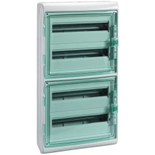 SCHNEIDER 13437 Kaedra Kiselosztó, átlátszó ajtó, falon kívüli, 4x18 modul, szürke villanyszerelés