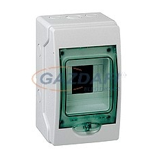 SCHNEIDER 13441 Kaedra Mini elosztó, átlátszó ajtó, falon kívüli, 1x4 modul, szürke villanyszerelés