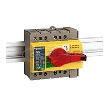 SCHNEIDER 28917 Interpact INS40 4P piros kapcsoló sárga homloklap villanyszerelés