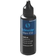 SCHNEIDER 650 Utántöltő alkoholos markerhez (50ml) - Fekete (165001) filctoll, marker