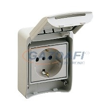 SCHNEIDER 81141 Kaedra Háztartási csatlakozóaljzat 2P+E IP65 villanyszerelés