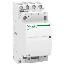SCHNEIDER A9C20134 ACTI9 iCT25A kontaktor, 50Hz, 4NO, 24VAC villanyszerelés