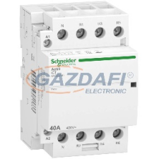 SCHNEIDER A9C22740 ACTI9 iCT40A kontaktor, 50Hz, 4NC, 3P+F, 220-240VAC villanyszerelés