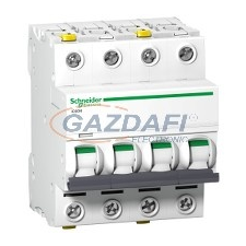 SCHNEIDER A9F03410 ACTI9 iC60N kismegszakító, 4P, B, 10A villanyszerelés