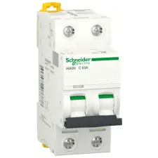 SCHNEIDER A9K24206 ACTI9 iK60N kismegszakító, 2P, C, 6A villanyszerelés
