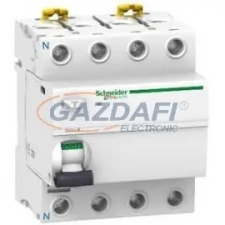 SCHNEIDER A9R75463 ACTI9 iID K áram-védőkapcsoló, AC osztály, 4P, 63A, 300mA villanyszerelés
