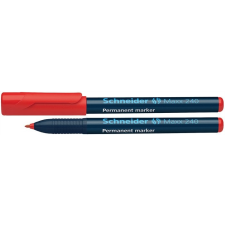 SCHNEIDER Alkoholos marker, 1-2 mm, kúpos, SCHNEIDER "Maxx 240", piros filctoll, marker