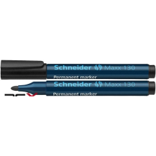 SCHNEIDER Alkoholos marker, 1-3 mm, kúpos, SCHNEIDER &quot;Maxx 130&quot;, fekete filctoll, marker