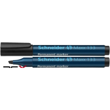 SCHNEIDER Alkoholos marker, 1-4 mm, vágott, SCHNEIDER &quot;Maxx 133&quot;, fekete filctoll, marker
