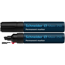 SCHNEIDER Alkoholos marker, 2-7 mm, vágott, SCHNEIDER &quot;Maxx 250&quot;, fekete filctoll, marker