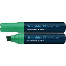 SCHNEIDER Alkoholos marker, 4-12 mm, vágott, "Maxx 280", zöld filctoll, marker