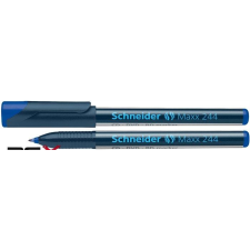 SCHNEIDER Alkoholos marker, CD/DVD, 0,7 mm, SCHNEIDER &quot;Maxx 244&quot;, kék filctoll, marker