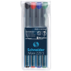 SCHNEIDER Alkoholos marker készlet, OHP, 0,4 mm, SCHNEIDER "Maxx 220 S", 4 különböző szín