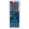 SCHNEIDER Alkoholos marker készlet, OHP, 0,7 mm, SCHNEIDER "Maxx 222 F", 4 különböző szín