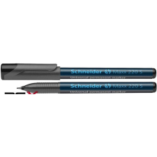 SCHNEIDER Alkoholos marker, OHP, 0,4 mm, SCHNEIDER &quot;Maxx 220 S&quot;, fekete filctoll, marker