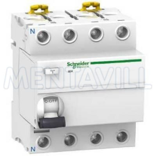 SCHNEIDER ÁRAMVÉDŐ25A4P30mA AC A9 iID K villanyszerelés