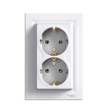 SCHNEIDER Asfora 162/2 dugalj földelt bronz IP20 süllyesztett Schneider villanyszerelés