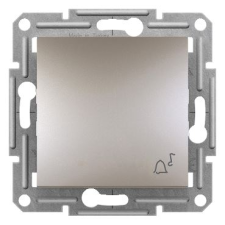 SCHNEIDER ASFORA egypólusú csengő kapcsoló csengőjel rugós bekötés bronz (EPH0800169) (EPH0800169) villanyszerelés