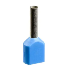 SCHNEIDER AZ5DE0071 Dupla érvéghüvely 2x0,75 mm2 NFC 1x1000db csomagban kék L=15mm villanyszerelés