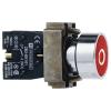 SCHNEIDER Easy Harmony XB2, Nyomógomb, piros, 1 NC, jelölt O, fém, panelbe süllyesztett, 22mm, visszatérő XB2BA4322C Schneider