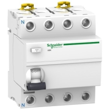 Schneider Electric Áram-védőkapcsoló (Fi-relé), A osztály, 4P, 40A, 30mA (Schneider A9Z21440) villanyszerelés