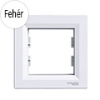 Schneider Electric Asfora - Keret, 1-es, fehér