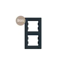 Schneider Electric Asfora - Keret, függőleges, 2-es, bronz villanyszerelés