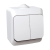 SCHNEIDER Electric CEDAR PLUS 2P+F csatlakozóaljzat, biztonsági zsaluval, csapófedéllel, IP44, fehér