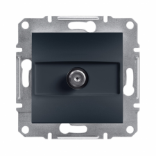 Schneider Electric Gniazdo Antenowe Pojedyncze SAT 1dB Antracyt SCHNEIDER ASFORA villanyszerelés