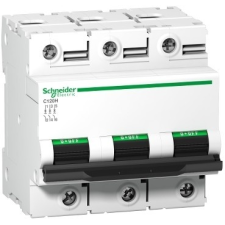 Schneider Electric Kismegszakító 3P,63A, B karakterisztika, 15 kA Acti9 C120H (Schneider A9N18423) villanyszerelés