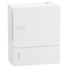 Schneider Electric MIP12106 Mini Pragma műanyag kiselosztó, 6 modul, 1 sor, IP40, teli fehér ajtóval, falon kívüli