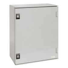 Schneider Electric NSYPLM54BG Thalassa PLM műanyag szekrény, teli ajtóval, 530x430x200, IP66, bakelit szerelőlappal villanyszerelés