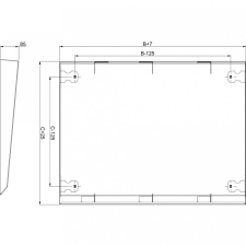 Schneider Electric NSYSC1240 Esővédő tető (1200*400) villanyszerelés