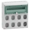 Schneider Electric Schneider 13182 MUREVA (Kaedra) Kiselosztó, átlátszó ajtó, 1x18 modul+8 nyílás
