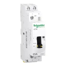 Schneider Electric Schneider A9C41225 ACTI9 iCTK kontaktor, kézi vezérlésű, 25A, 2NO, 250VAC villanyszerelés