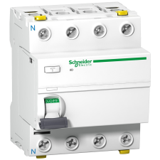 Schneider Electric Schneider A9Z22491 ACTI9 iID áram-védőkapcsoló, A osztály, 4P, 100A, 100mA villanyszerelés